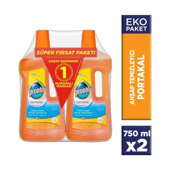 Pronto Portakal Kokulu Ahşap Temizleyici 2x750 ml