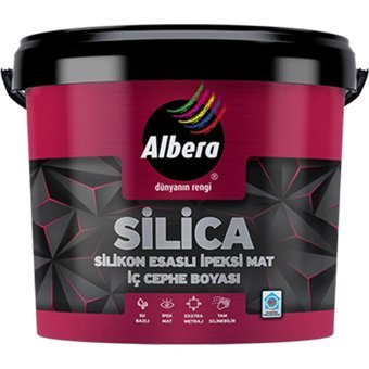 Albera Silica Su Bazlı İpeksi Mat İç Cephe Boyası 7.5 lt Lila