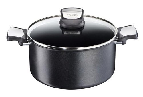 Tefal C6204672 Cam Kapaklı Titanyum 24 cm Derin Tencere