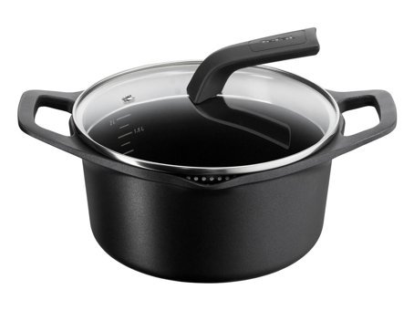 Tefal Delicio Cam Kapaklı Döküm 20 cm Derin Tencere