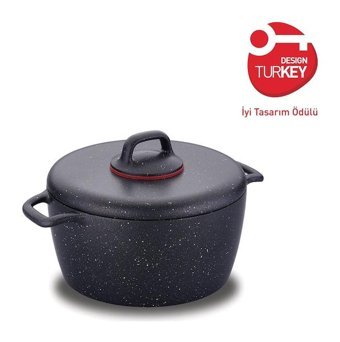 Korkmaz Gusto Plus Granit 24 cm Derin Tencere