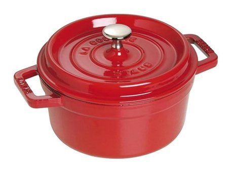 Staub Döküm 20 cm Derin Tencere Kırmızı