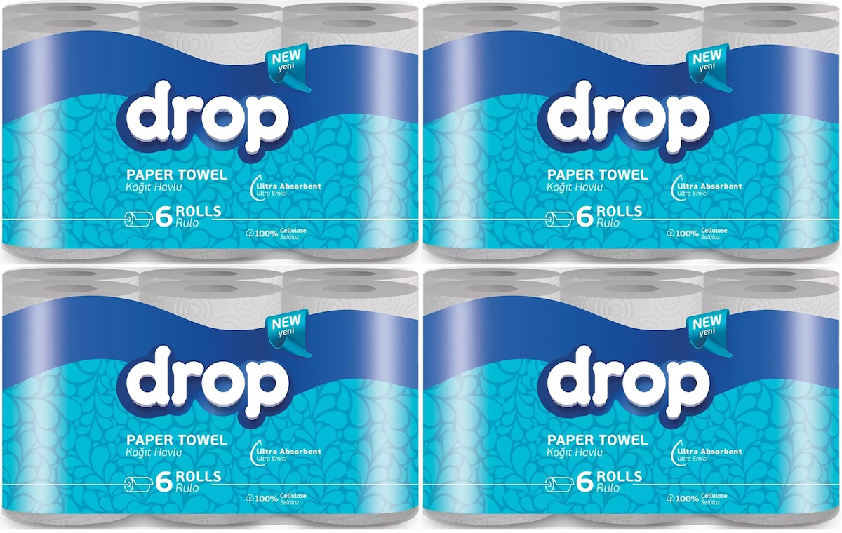 Drop 2 Katlı 24'lü Rulo Kağıt Havlu