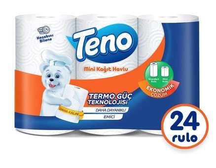 Teno Mini 2 Katlı 24'lü Rulo Kağıt Havlu