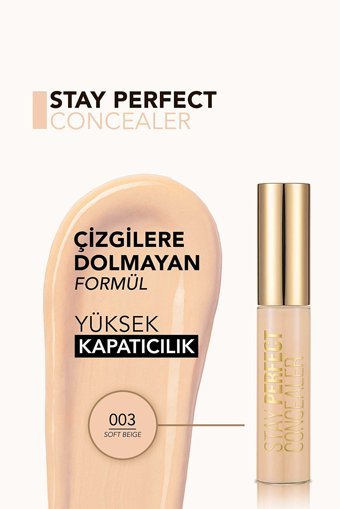 Flormar 003 Soft Beige Göz Altı ve Yüz Likit Fırça Kapatıcı