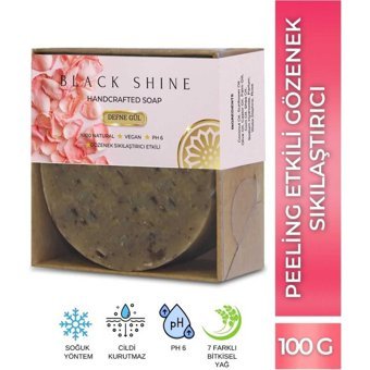 Black Shine Arındırıcı Defne-Gül Katı Sabun 100 gr