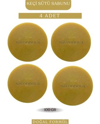 Savonnova Doğal Keçi Sütü Katı Sabun 4x100 gr