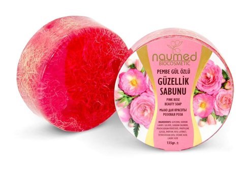 Naumed Biocosmetic Pembe Gül Katı Sabun 135 gr