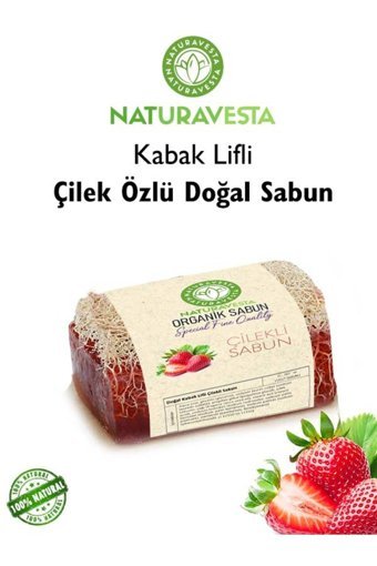 Naturavesta Doğal Çilek Katı Sabun 130 gr