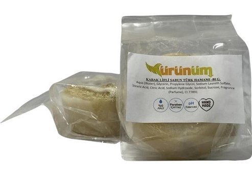 Ürünüm Şifalı Bitkiler Gliserinli-Kabak Lifli Katı Sabun 80 gr