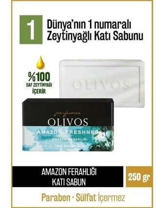 Olivos Doğal Parfüm-Zeytinyağlı Katı Sabun 250 gr