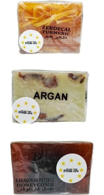 Monsieur Premiere Argan-Bak Petekli-Zerdeçal Katı Sabun 3x120 gr