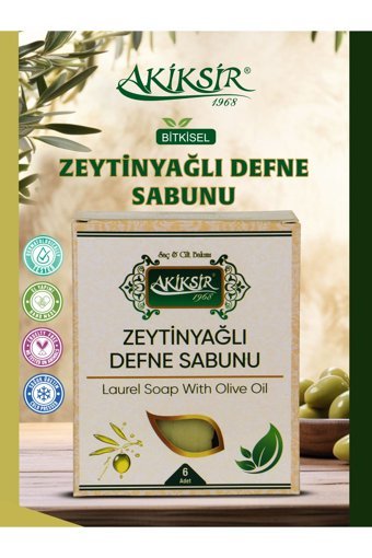 Akiksir Zeytinyağlı Katı Sabun 6x900 gr