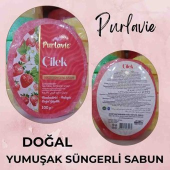 Purlavie Doğal Çilek Katı Sabun 100 gr