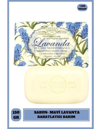 Nesti Dante Blu Del Mediterraneo Vegan Lavanta Katı Sabun 150 gr