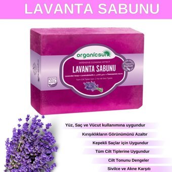 Organicsun Doğal Lavanta Katı Sabun 140 gr