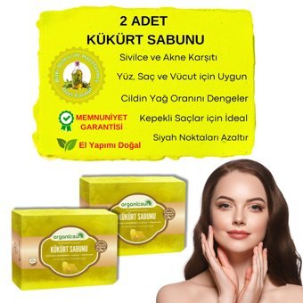 Organicsun Yenileyici Kükürtlü Katı Sabun 2x140 gr