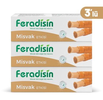 Feradisin Diş Macunu 90gr - Misvak Özlü ( 3 Adet )