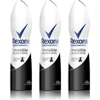 Rexona Invisible Black & White Pudralı Sprey Kadın Deodorant 3x150 ml