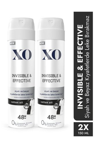 Xo Invisible & Effective Pudrasız Ter Önleyici Sprey Kadın Deodorant 300 ml