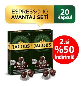 Jacobs 20'li Espresso Kapsül Kahve