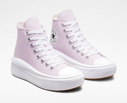 Converse Chuck Taylor All Star Move 572722C.535 Ortopedik Bağcıklı Eva Kadın Günlük Ayakkabı Pembe