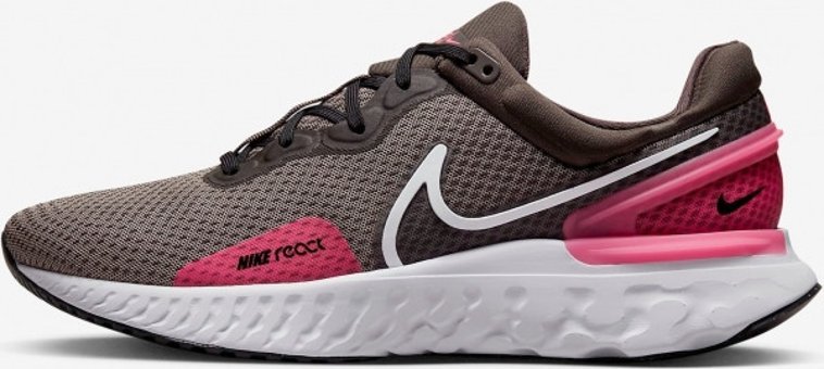 Nike React Miler 3 DD0490-200 Bağcıklı Erkek Koşu Ayakkabısı Kahverengi