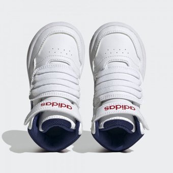 Adidas Hoops Mid GZ9650 Cırtlı Erkek Çocuk Günlük Ayakkabı Beyaz