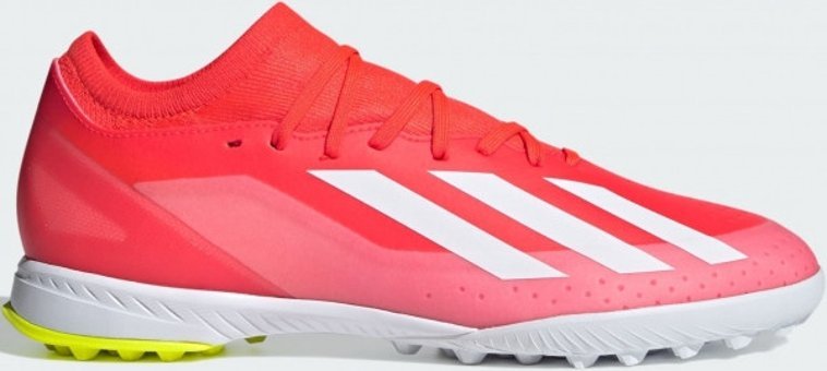 Adidas X Crazyfast League IF0699 Ortopedik Bağcıklı Halı Saha Ayakkabısı Kırmızı