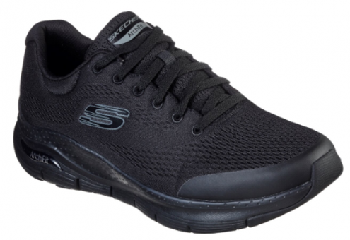 Skechers Arch Fit 232040-BBK Ortopedik Bağcıklı Erkek Günlük Ayakkabı Siyah