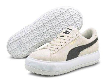 Puma Suede Mayu 380686-01 Ortopedik Bağcıklı Kadın Günlük Ayakkabı Krem