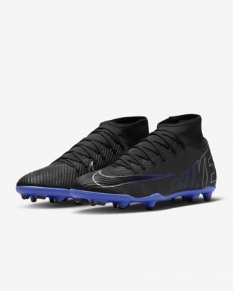 Nike Mercurial Superfly 9 Club DJ5961-040 Bağcıklı Çivili Krampon Siyah