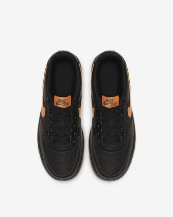 Nike Air Force 1 LV8 5 CQ 4215 001 Ortopedik Su Geçirmez Bağcıklı Erkek Çocuk Koşu Ayakkabısı Siyah