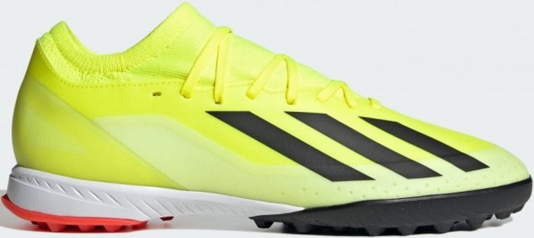 Adidas X Crazyfast League IF0698 Ortopedik Bağcıklı Halı Saha Ayakkabısı Sarı