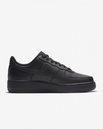 Nike Air Force 1 '07 DD8959-001 Bağcıklı Kadın Basketbol Ayakkabısı Siyah