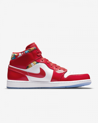 Nike Air Jordan 1 Mid SE DC7294-600 Ortopedik Bağcıklı Unisex Günlük Ayakkabı Kırmızı