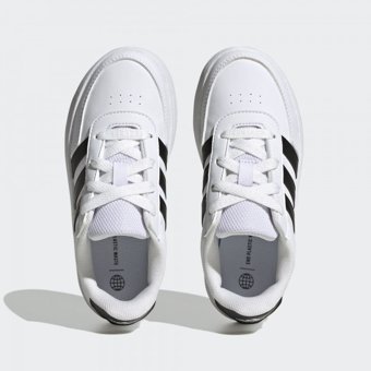 Adidas Breaknet Lifestyle Court Lace HP8956 Bağcıklı Erkek Çocuk Günlük Ayakkabı Beyaz