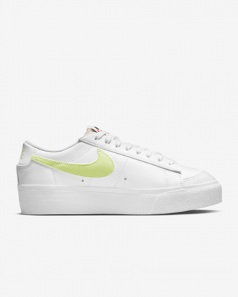 Nike Blazer Low Platform DJ0292-102 Bağcıklı Kadın Günlük Ayakkabı Beyaz