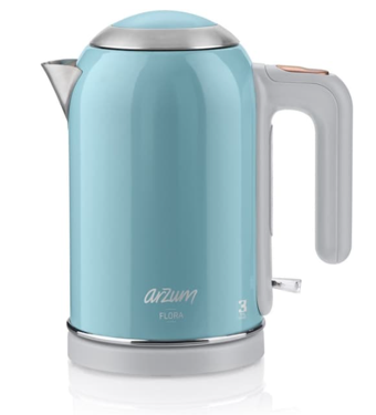 Arzum AR3012 Çelik 1 lt 2000 W Turkuaz Kettle