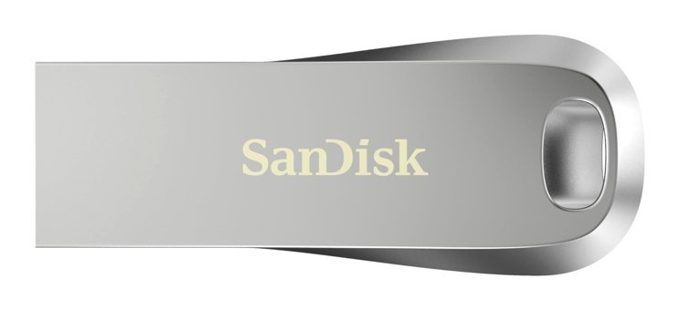 Sandisk Ultra Luxe Şifreli USB 3.1 USB Type A 64 GB Flash Belek Gümüş