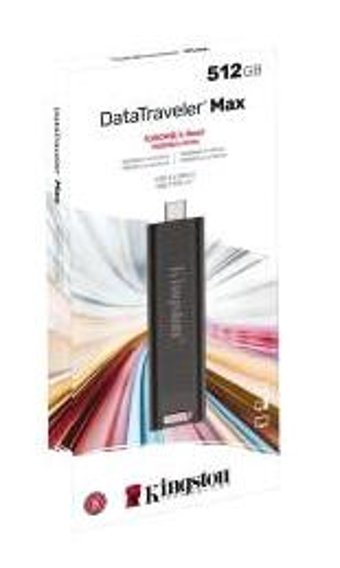 Kingston DataTraveler USB 3.2 USB Type A 512 GB Flash Belek Siyah