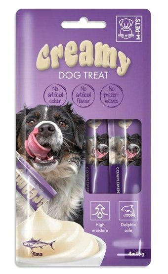 M Pets Ton Balıklı Ezme Yetişkin Köpek Maması 4 x 15 gr Tekli