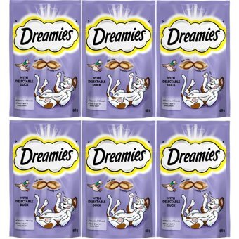 Dreamies Pouch Ördekli Tahılsız Yetişkin Kedi Maması 6x60 gr