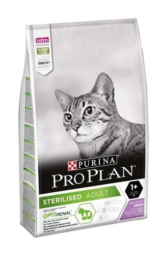 Pro Plan Sterilised Hindili Kısırlaştırılmış Tahıllı Yetişkin Kedi Maması 10 kg