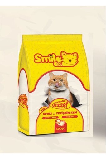 Smile Cat Kuzu Etli Tahıllı Yetişkin Kedi Maması 400 gr