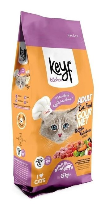 Keyf Karışık Tahıllı Yetişkin Kedi Maması 15 kg