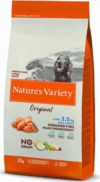 Nature's Variety Original Somonlu Yetişkin Köpek Maması 12 kg