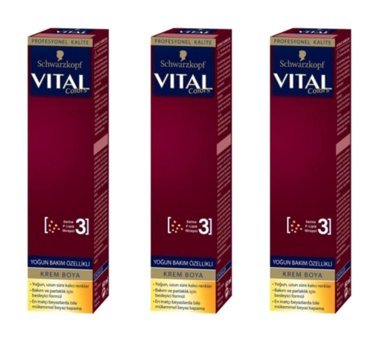 Schwarzkopf Vital Colors 7.554 Altın Karamel Krem Saç Boyası 3x60 ml