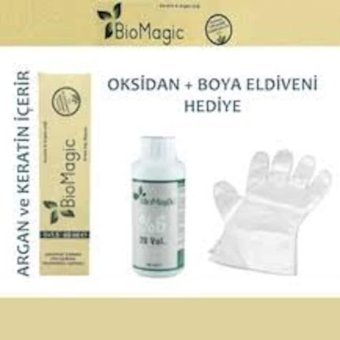 BioMagic Keratin & Argan Yağı 99.33 Oksidanlı Çok Açık Kumral Dore Organik Amonyaksız Krem Saç Boyası 60 Ml