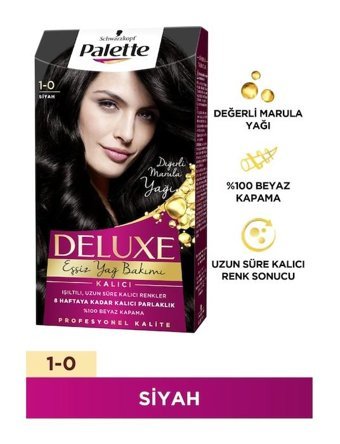 Schwarzkopf Palette Deluxe 1.0 Siyah Krem Saç Boyası 50 ml